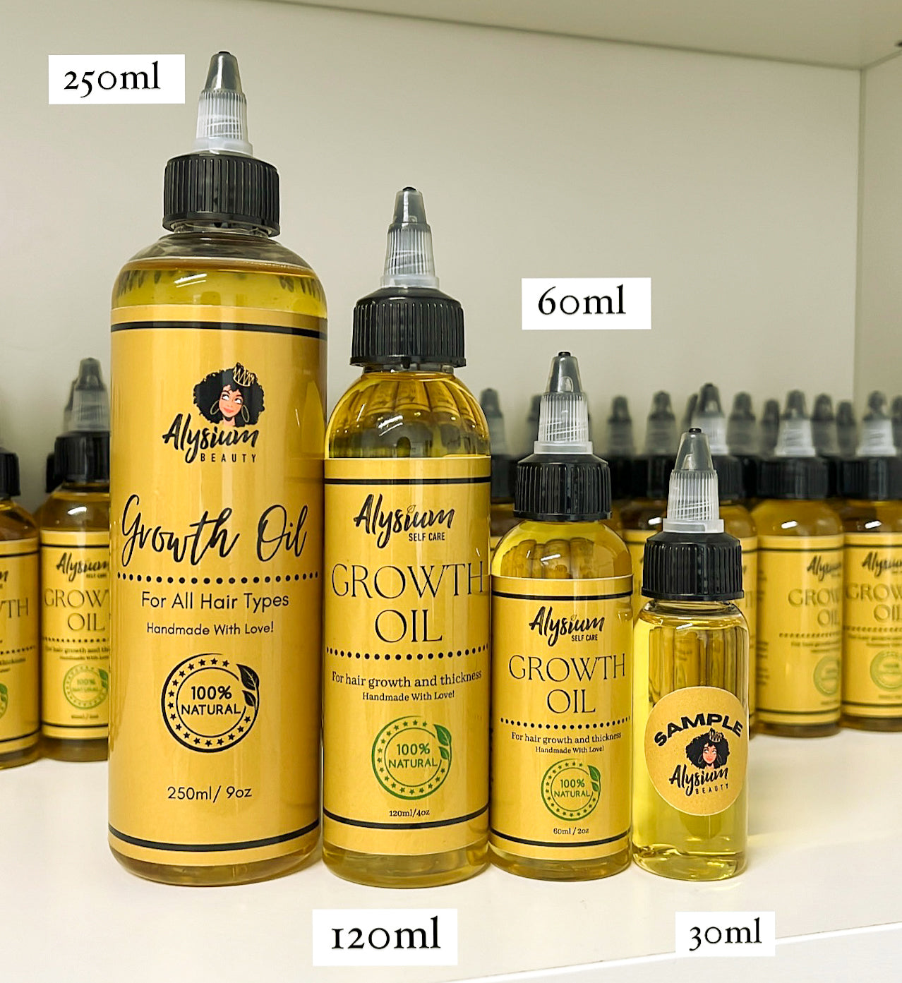 100% Natural Hair Growth / Thickening Oil