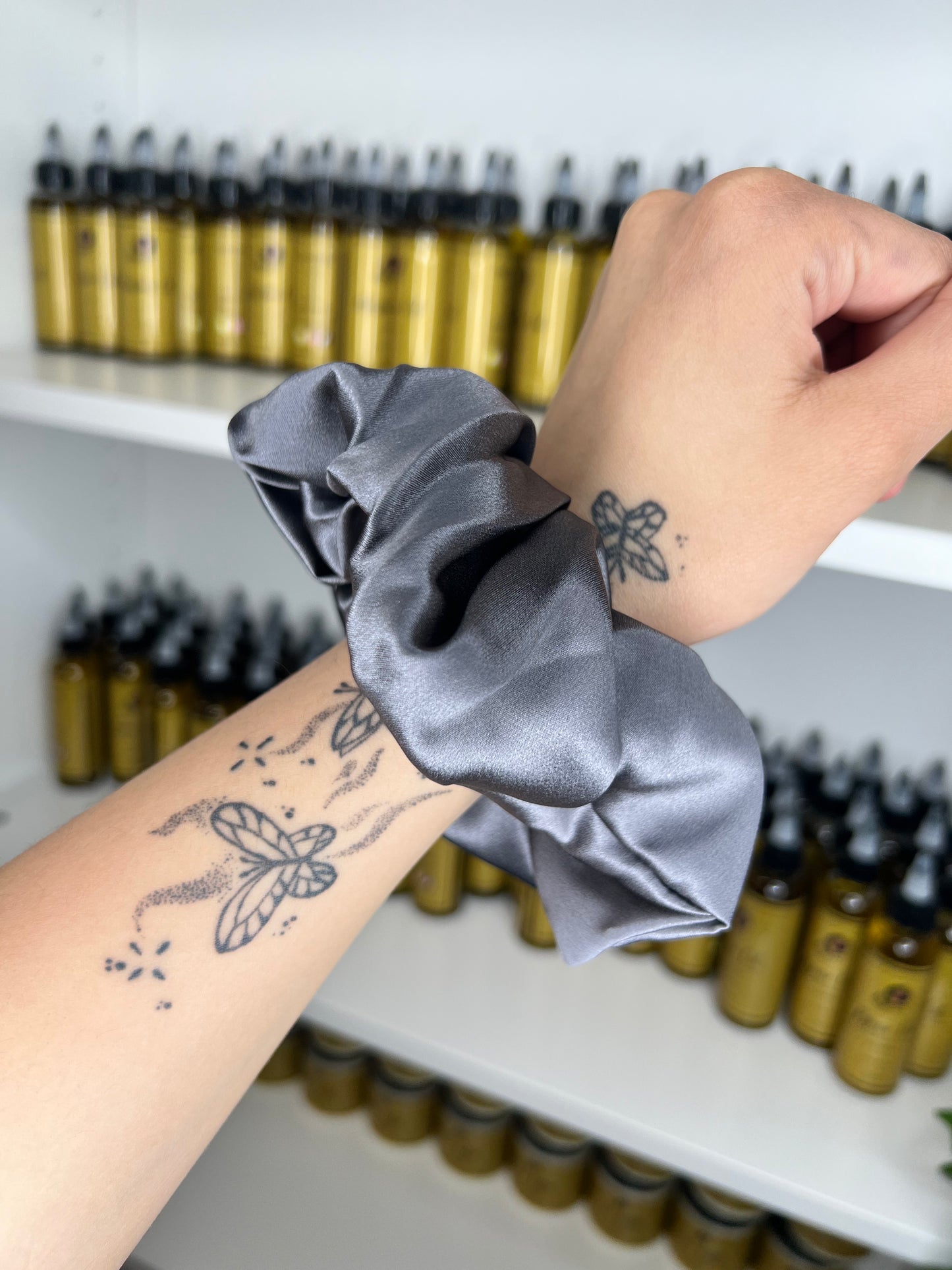 100% Natural Mulberry Silk Scrunchie