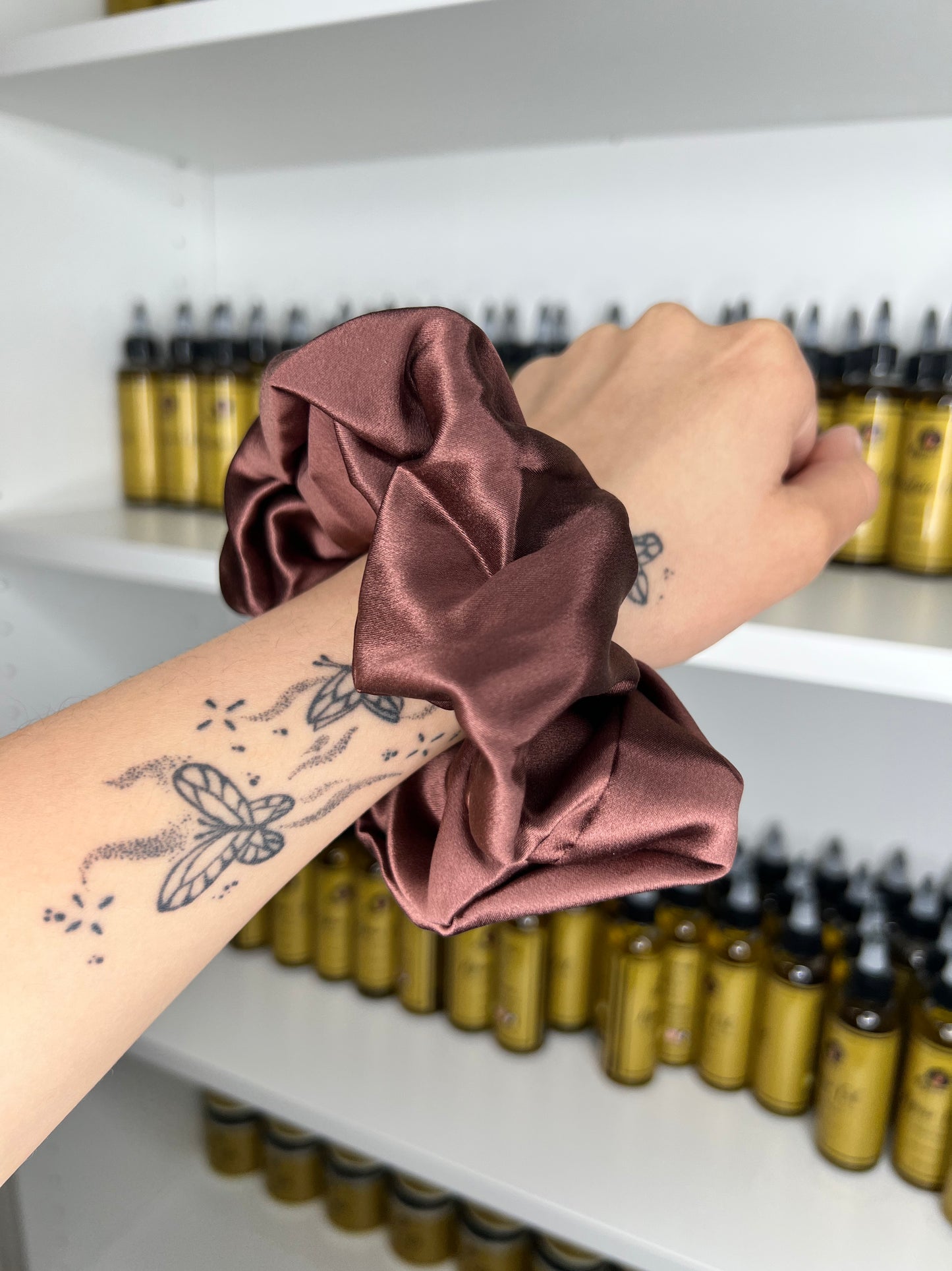 100% Natural Mulberry Silk Scrunchie